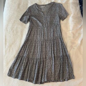 Casual lightweight blue short sleeve dress
